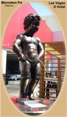 Manneken Pis replica statue at D Hotel