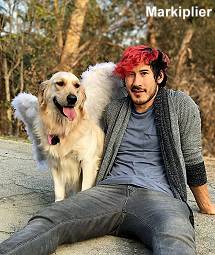 Markiplier with dog