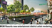 Mgm Resorts New Entertainment District Artist rendering 2013
