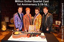 Million Dollar Quartet cast 1st Anniversary 2-19-14
