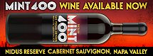 Mint 400 Nidus Reserve Cabernet Sauvignon Napa Valley wine