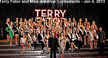Miss America Contestants and Terry Fator 1-4-13