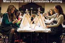 Miss Universe 2012 Contestants Painting