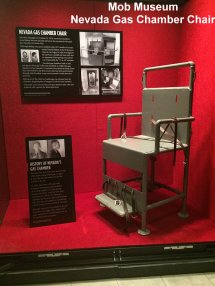 Mob Museum Nevada gas chamber chair