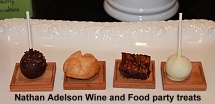Nathan Adelson wine and food fundraiser event party treats
