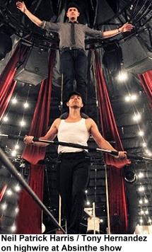 Neil Patrick Harris and Tony Hernandez Absinthe Show 2013