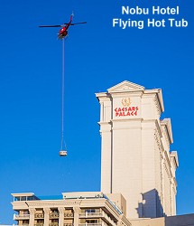 Nobu Hotel flying hot tub