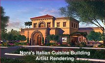 Nora's Italian cuisine building artists rendering
