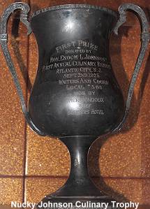 Nucky Johnson culinary trophy