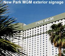 Park MGM New exterior signage