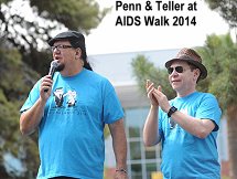 Penn and Teller at AIDS Walk 2014