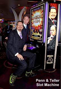 Penn and Teller Slot Machine