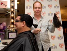 Penn & Teller cut ponytail