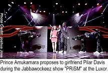 Prince Amukamara proposed to Pilard Davis at Jabbawockeez Show