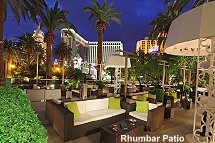 Rhumbar patio at night