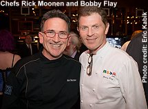Rick moonen and Bobby Flay chefs