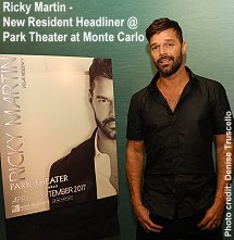 Ricky martin at Park Theater at Monte Carlo