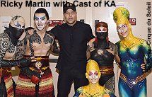 Ricky Martin with KA Cast