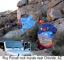 Roy Purcell Murals in Chloride, AZ