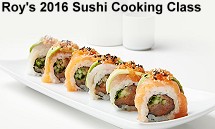 Roy's 2016 Sushi Cooking Class