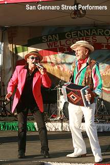 San Gennaro street performers