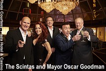 Scintas and Mayor Oscar Goodman