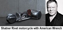 Shatner Rivet motorcycle with American Wrench