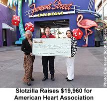 Slotzilla raises money for American Heart Association