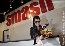 Smashburger Elvis impersonator
