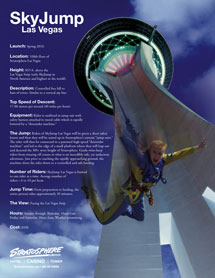 Stratosphere SkyJump FactSheet