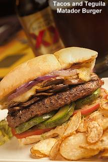 Tacos and Teguila Matador Burger