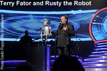 Terry Fator and Rusty the Robot