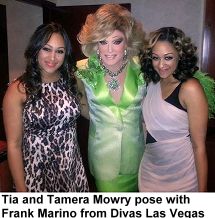 Tia and Tamera Mowry with Frank Marino