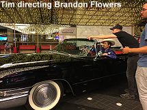 Tim directing Brandon Flowers