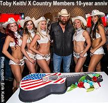 Toby Keith members of X Country - 10 year anniversary