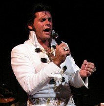 Todd Luxton on Stage at Harrah's as Elvis