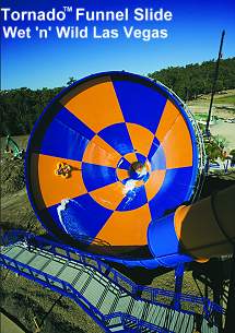 Tornado funnel slide at Wet 'n' Wild, Las Vegas