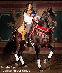 Iranda Dyer, Tournament of Kings, first female horse rider