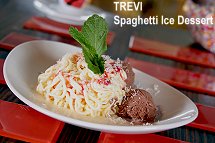 Trevi spaghetti ice dessert