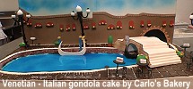 Venetian - Italian gondola cake by Carlos Bakery