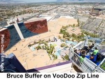 VooDoo Zip Line opening hosted by Bruce Buffer