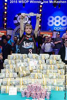 WSOP 2015 - winner Joe McKeehen